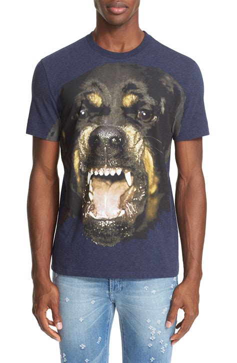 givenchy rottweiler shirt free shipping|Givenchy rottweiler graphic shirt.